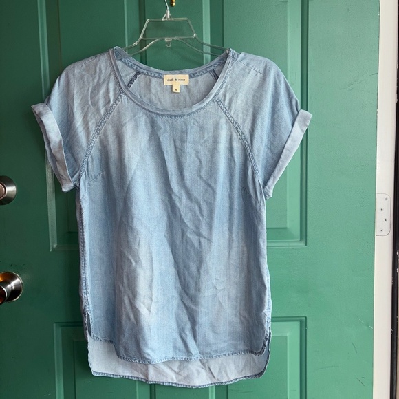 Anthropologie Cloth & Stone size medium denim look tensel too - Picture 1 of 6